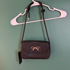 Zenana Elegant Black Bow Accent Women's Bag